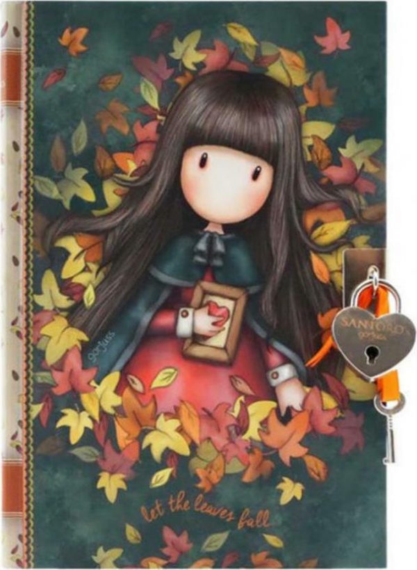 Lockable Journal Santoro Gorjuss Autumn Leaves
