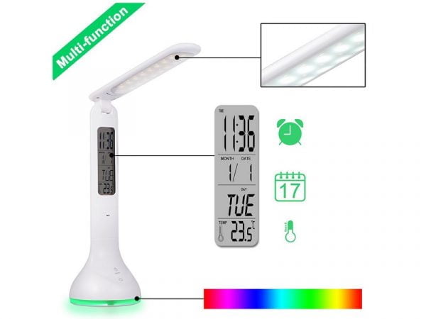 Lamp i-Total LED touch Lamp with Clock