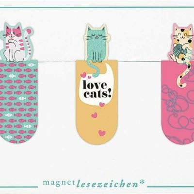 Magnetic Bookmarks (set of 3) Moses Love Cats