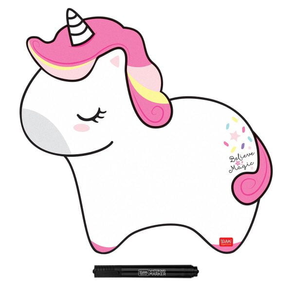 Magnetic board with marker Legami Something To Remember Unicorn