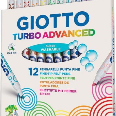 Markers (12 pcs) Giotto Turbo Advanced