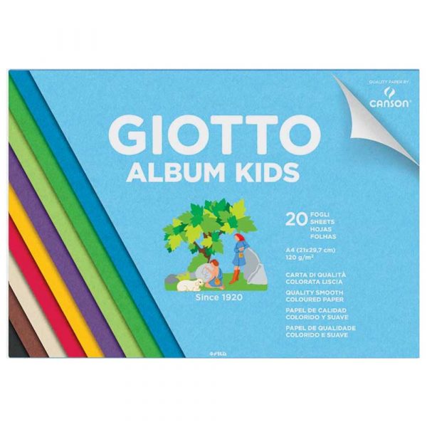 Sketchpad Giotto album kids A4 (colored sheets)