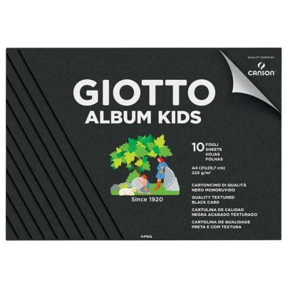 Sketchpad Giotto album kids A4 (black sheets)