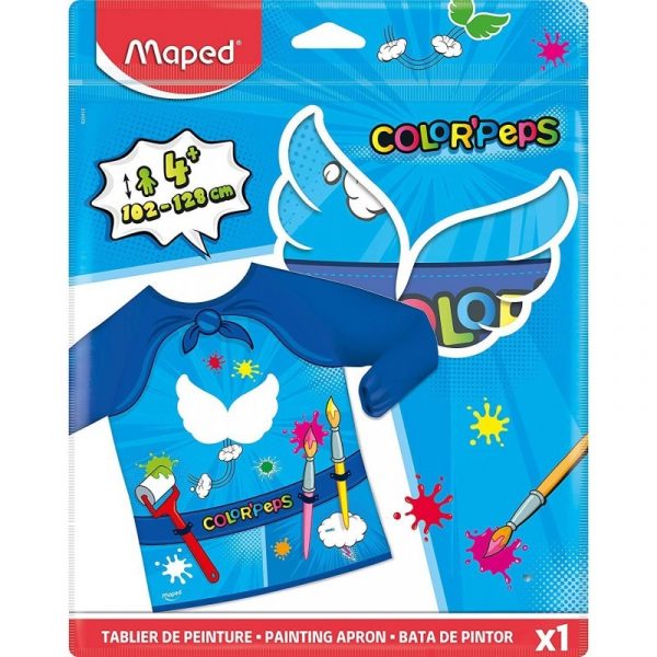 Painting Apron Maped Color Peps Super Heroes Kids Painting Apron