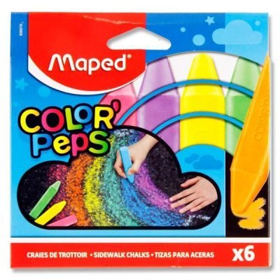 Chalk set (thick, 6 colors) Maped color'peps