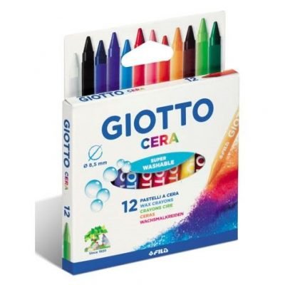 Σετ κηρομπογιές (12 χρώματα) Giotto Cera