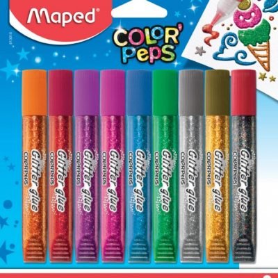 Σετ κόλλες γκλίτερ ( 9 χρώματα) Maped Color Peps