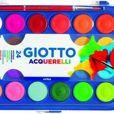 Waterpaint Set (24 colors) with paintbrush Giotto