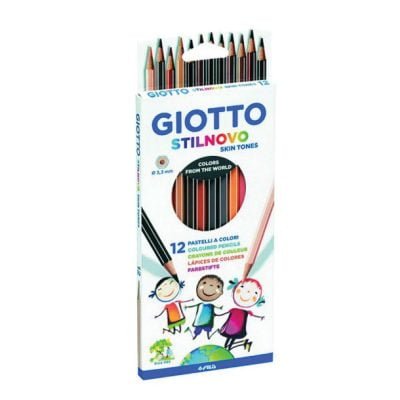 Σετ ξυλομπογιές (12 χρώματα) Giotto Stilnovo Skin Tones