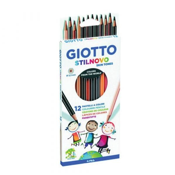 Set of colored pencils (12 colors) Giotto Stilnovo Skin Tones
