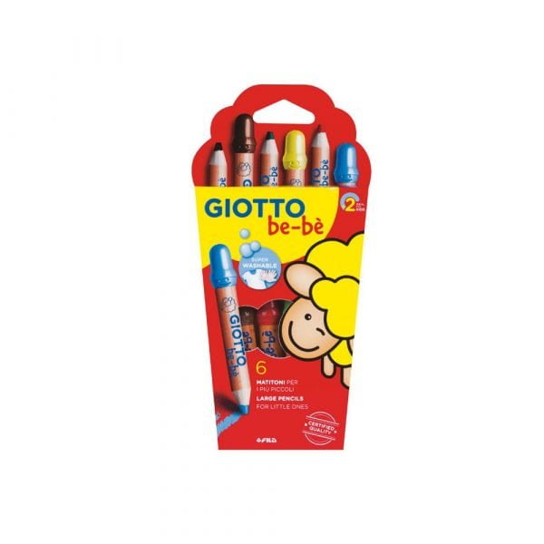 Colored Pencil set (6pcs) with sharpener Giotto