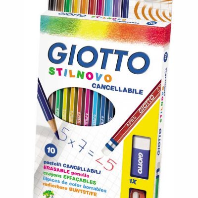 Σετ ξυλομπογιές (με δυνατότητα σβησίματος, 10 χρώματα) Giotto Stilnovo